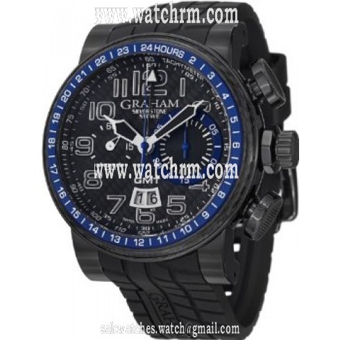 Graham Stowe Black Carbon Dial Automatic Men's Watch 2BLCBB30A