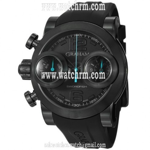 Graham Swordfish Black Dial Automatic Chronograph Men's Watch 2SWBB.U36L