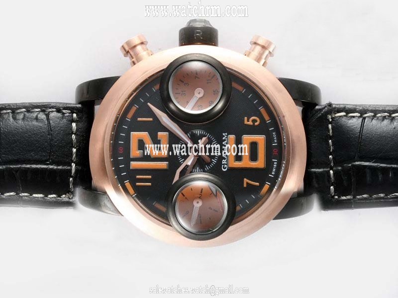 Graham Swordfish Swordfish Big 12-6 2SWASBR.B22A.K06B Automatic Black Dial 46mm Watch