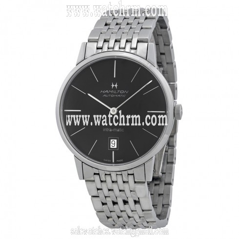 Hamilton Intra-Matic Automatic Black Dial Men's Watch H38455131