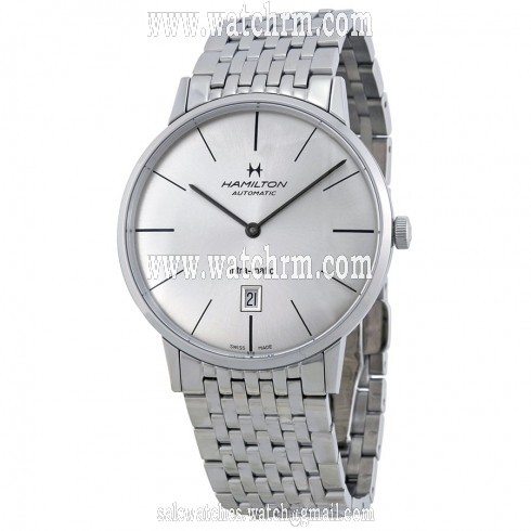 Hamilton Intra-Matic Ultra-slim Automatic Silver Dial Men's Watch H38755151