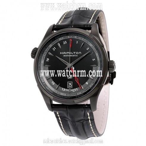 Hamilton Jazzmaster Automatic Black Dial Black Leather Men's Watch H32685731