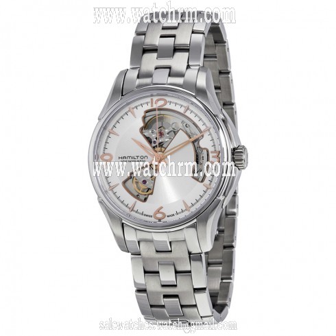 Hamilton Jazzmaster Automatic Silver Open Heart Dial Stainless Steel Men's Watch H32565155