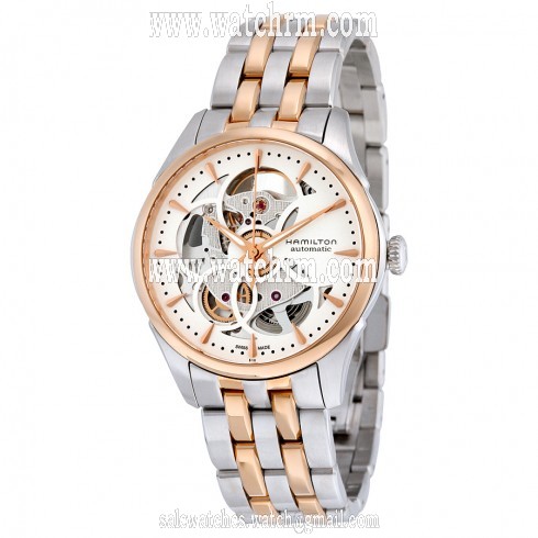 Hamilton Jazzmaster Automatic Skeleton Dial Two-tone Ladies Watch H32425251