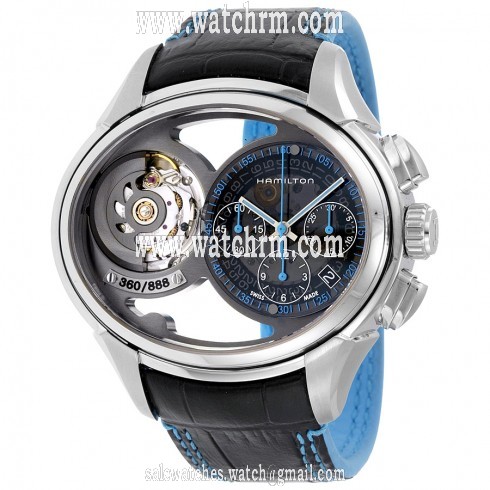 Hamilton Jazzmaster Face 2 Face Leather Strap Automatic Men's Watch H32856705