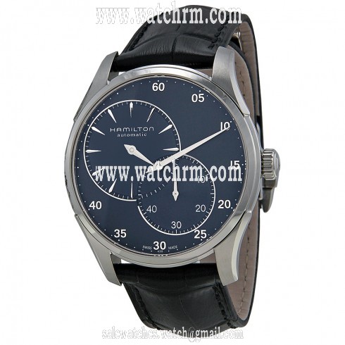 Hamilton Jazzmaster Regulator Automatic Blue Dial Black Leather Men's Watch H42615743