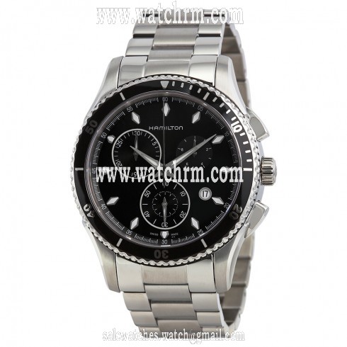 Hamilton Jazzmaster Seaview Black Dial Chronograph Men's Watch H37512131