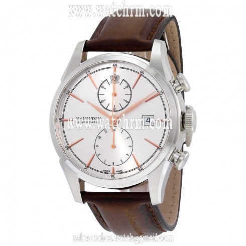 Hamilton Jazzmaster Spirit of Liberty Automatic Silver Dial Brown Leather Men's Watch