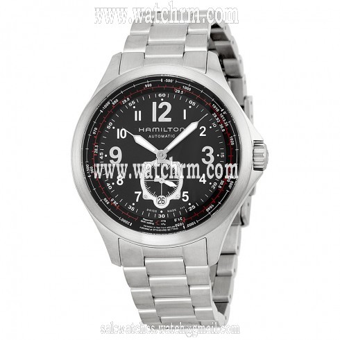 Hamilton Khaki Aviation Black Dial Stainless Steel Automatic Men's Watch H76655133