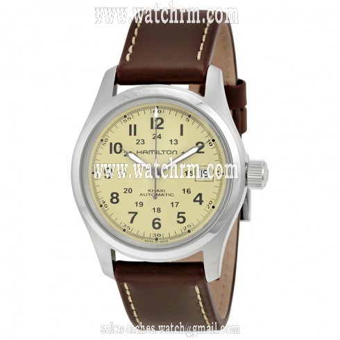 Hamilton Khaki Field Beige Dial GMT Automatic Men's Watch H70455523