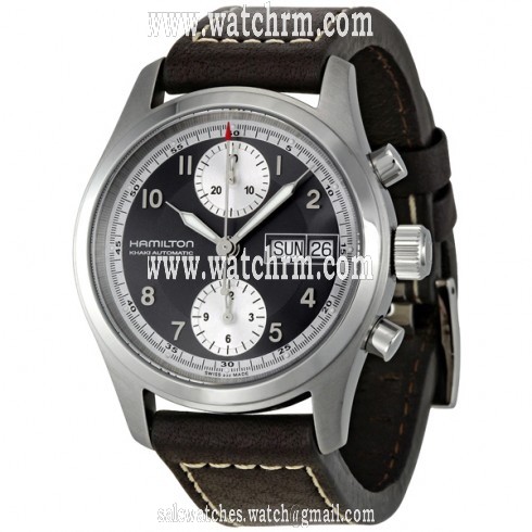 Hamilton Khaki Field Black Dial Chronograph Automatic Men's Watch H71466583