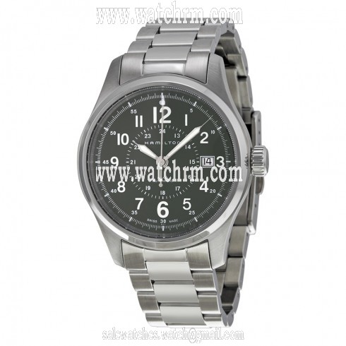 Hamilton Khaki Field Grey Dial Stainless Steel Men's Watch H70595163