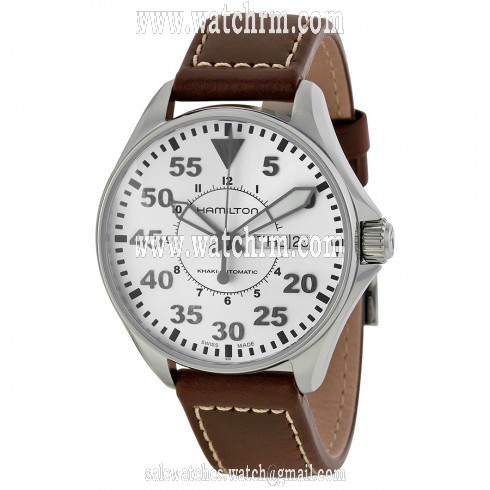 Hamilton Khaki King Pilot Silver Dial Automatic Men's Watch H64425555