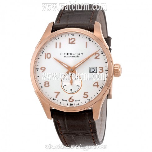 Hamilton Maestro Jazzmaster Automatic White Dial Brown Leather  Men's Watch H42575513