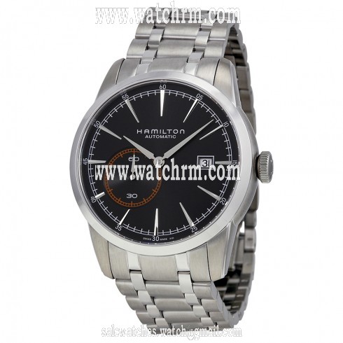 Hamilton Railroad Automatic Black Dial Stainless Steel Men's Watch H40515131