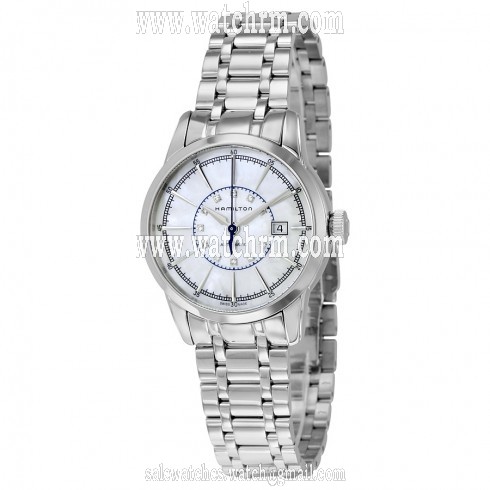 Hamilton Railroad White Mother of Pearl Dial Stainless Steel Ladies Watch H40405191