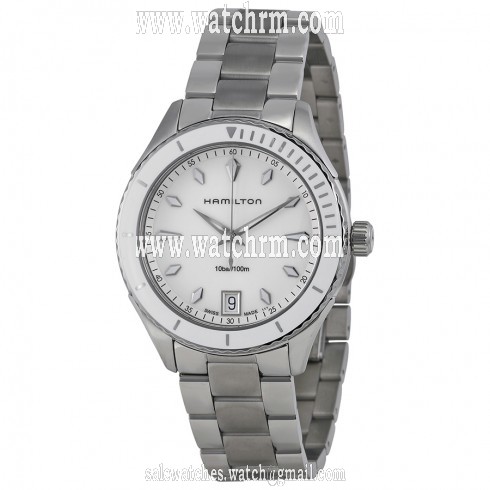 Hamilton Seaview White Dial Stainless Steel Ladies Watch H37411111