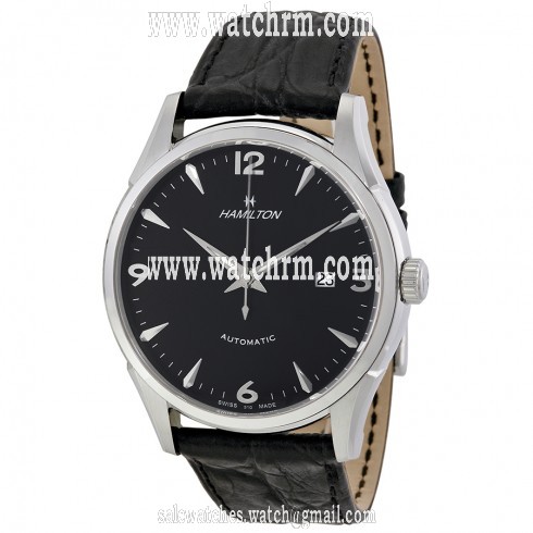 Hamilton Thinomatic Black Dial Black Leather Strap Men's Watch H38715731