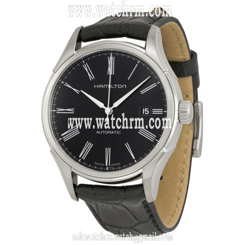 Hamilton Valiant Automatic Black Dial Leather Men's Watch H39515734