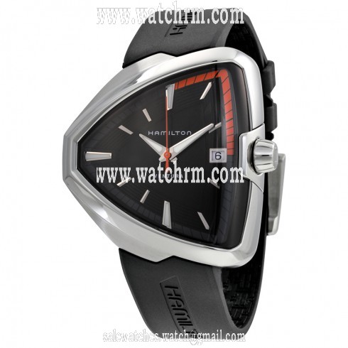 Hamilton Ventura Elvis80 Black Dial Men's Quartz Watch H24551331