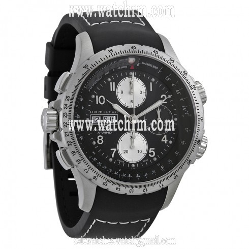 Hamilton X-Wind Black Dial Chronograph Men's Watch H77616333
