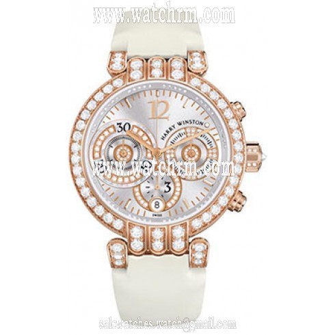 Harry Winston Premiere Silver Dial Chronograph Men's Watch PREACH39RR002