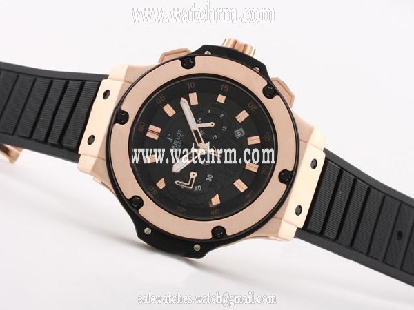 Hublot 2009 Novelties King Power 315.CI.1129.RX.AES09 Black Rubber Strap Midsize 44.5mm Watch