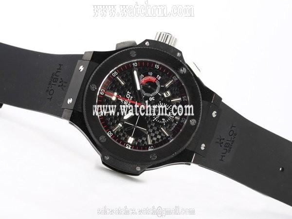 Hublot Big Bang 44mm 301.CM.131.RX.LUN06 Black Dial PVD Bezel Watch