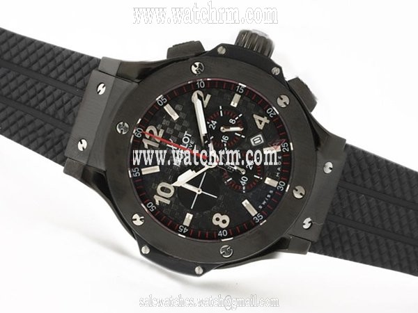 Hublot Big Bang 44mm 301.CX.130.RX Black Rubber Strap Black Dial Watch