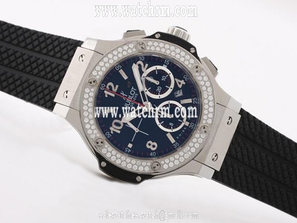 Hublot Big Bang 44mm 341.CD.130.RX.194 Stainless Steel with Diamond Bezel Midsize Watch