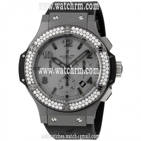 Hublot Big Bang Automatic Chronograph Grey Dial Black Strap Men's Watch 301.AI.460.RX.114