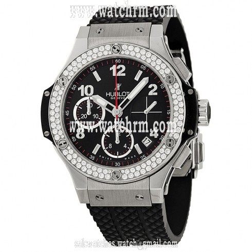 Hublot Big Bang Black Dial Automatic Black Rubber Men's Watch 342SX130RX114