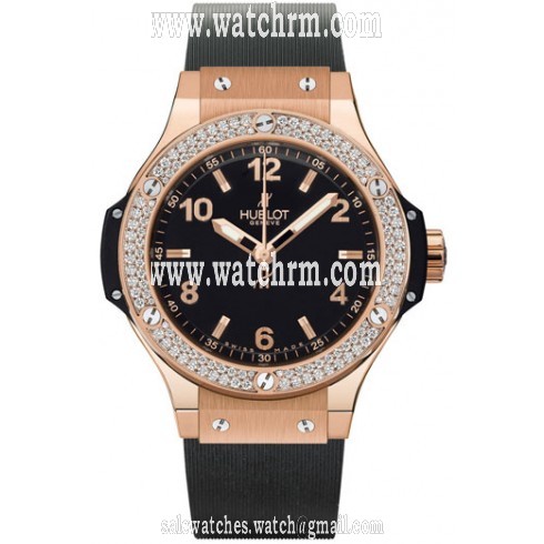 Hublot Big Bang Black Dial Automatic Black Rubber Unisex Watch 361.PX.1280.RX.1104