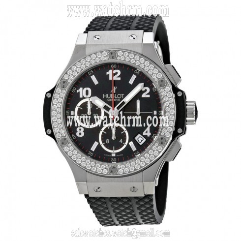 Hublot Big Bang Black Dial Black Rubber Men's Watch 341.SX.130.RX.114