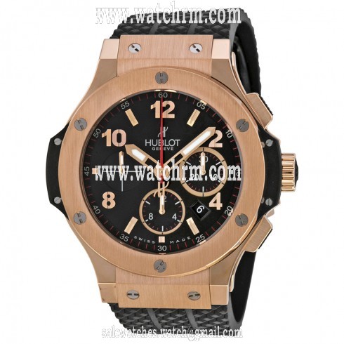 Hublot Big Bang Black Dial Black Rubber Men's Watch 301PX130RX
