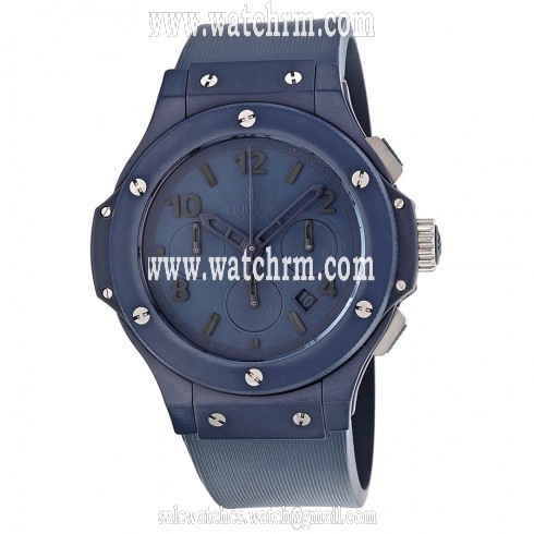 Hublot Big Bang Blue Dial Blue Ceramic Rubber Men's Watch 301EI5190RB