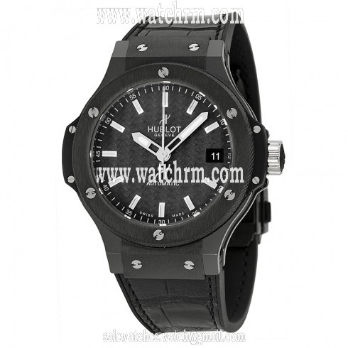 Hublot Big Bang Carbon Fiber Dial Alligator Unisex Watch 365CM1770LR