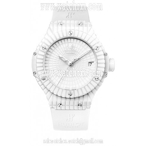 Hublot Big Bang Caviar White Dial Ceramic Automatic Men's Watch 346.HX.2800.BR