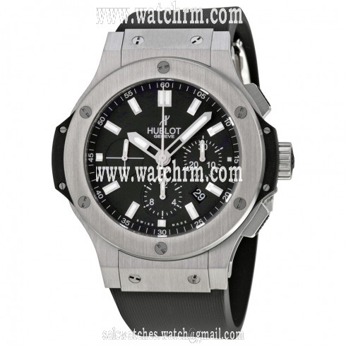 Hublot Big Bang Chronograph Black Dial Black Rubber Men's Watch 301.SX.1170.RX