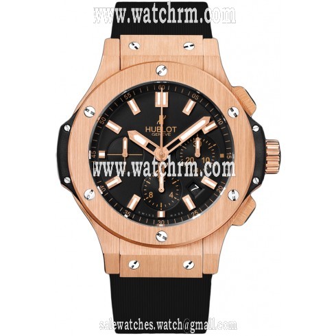 Hublot Big Bang Dial Black 18 kt Rose Gold Casual Men's Watch 301.PX.1180.RX