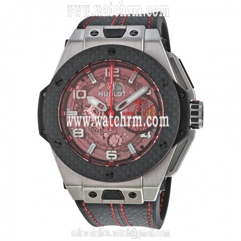 Hublot Big Bang Ferrari Chronograph Skeleton Dial Men's Watch 401.NQ.0123.VR