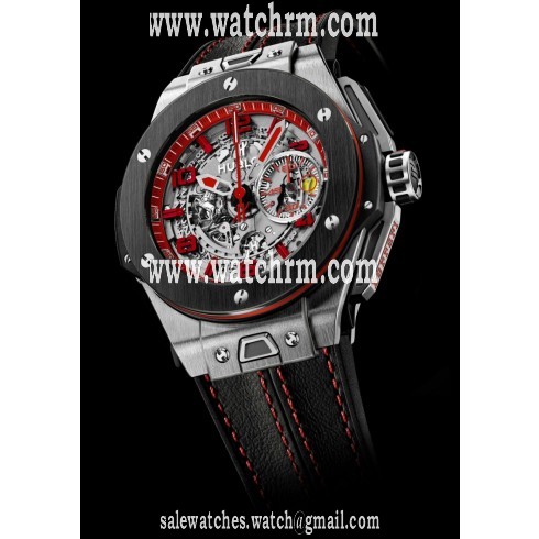 Hublot Big Bang Ferrari Chronograph Skeleton Dial Men's Watch 401NM0123VRENG13