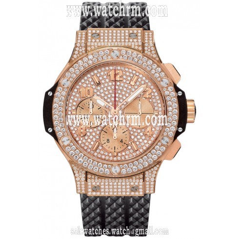 Hublot Big Bang Gold 41mm Dial Diamods Automatic Men's Watch 341.PX.9010.RX.1704