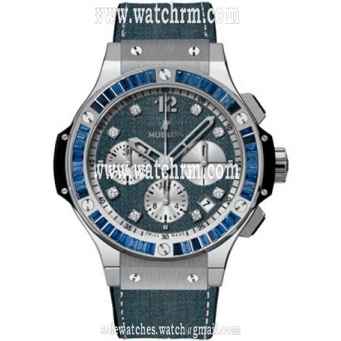 Hublot Big Bang Jeans Chronograph Dial Sapphire Bezel Automatic Ladies Watch 341SX2710NR1901JE
