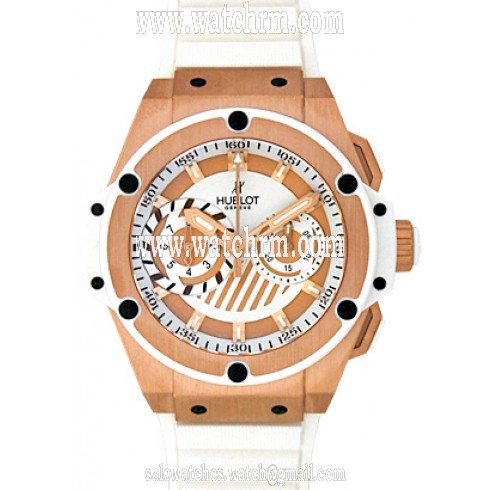 Hublot Big Bang King Power Foudryante White and Rose Gold Men's Watch 715.OE.2118.RW