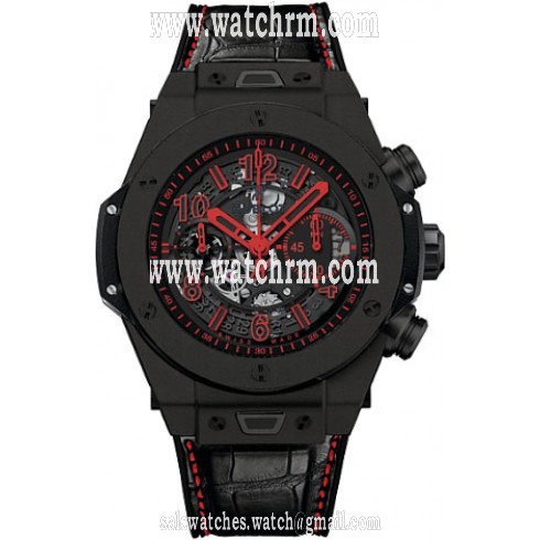 Hublot Big Bang King Red Black Ceramic Dial Black Ceramic Men's Sports Watch 411.CI.1190.LR.ABR14