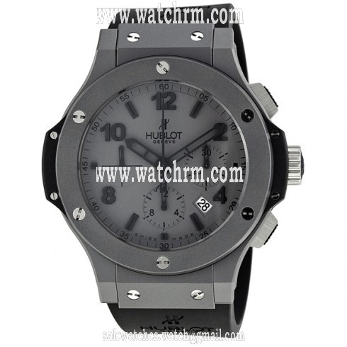 Hublot Big Bang Matte Grey Dial Black Silicon Strap Men's Watch 301AI460RX
