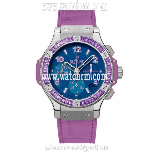 Hublot Big Bang Pop Art Steel Purple Dial Blue Self-Winding Ladies Watch 341.SV.5199.LR.1905POP14