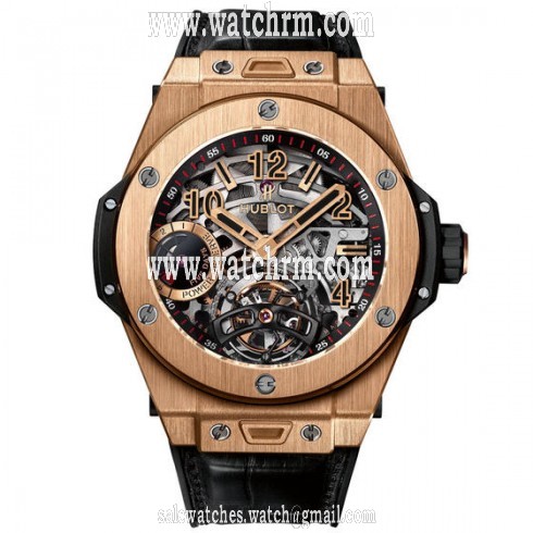 Hublot Big Bang Tourbillion Power Reserve 5 Days Skeleton Dial 18k King Gold Men's Watch 405.OX.0138.LR