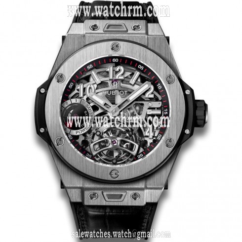 Hublot Big Bang Tourbillion Skeleton Dial Power Reserve 5 Days Titanium Limited Edition Men's Watch 405.NX.0137.LR